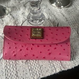 New ostrich pink dooney and Bourke wallet